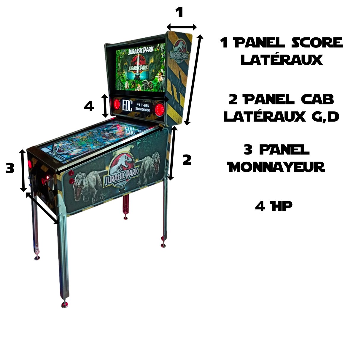 Sticker Pincab sur Mesure - Personnalisez votre Pincab avec Style - Stickergameshop