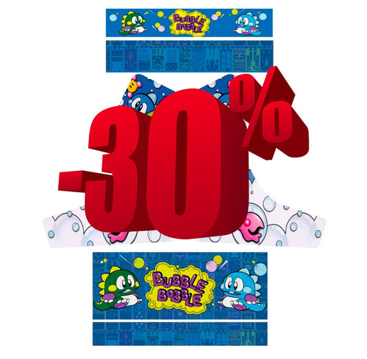 Arcade Bezel Stickers / Laminated All Sizes All Designs Bubble Bobble + More Arcade Bezel Stickers / Laminated All Sizes All Designs Bubble Bobble + More