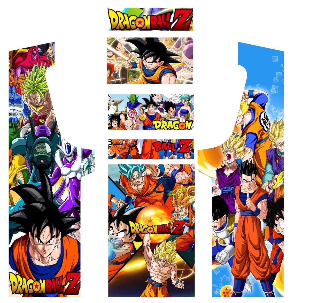 PDF à imprimer DRAGON BALL Z pour borne d'arcade MAME - Stickergameshop