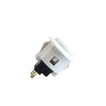 SANWA - BOUTON BLANC SANWA POUR BORNE D'ARCADE 24mm OBSF - 24 - Stickergameshop