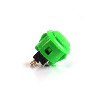 SANWA - BOUTON VERT SANWA POUR BORNE D'ARCADE 24mm OBSF - 24 - Stickergameshop