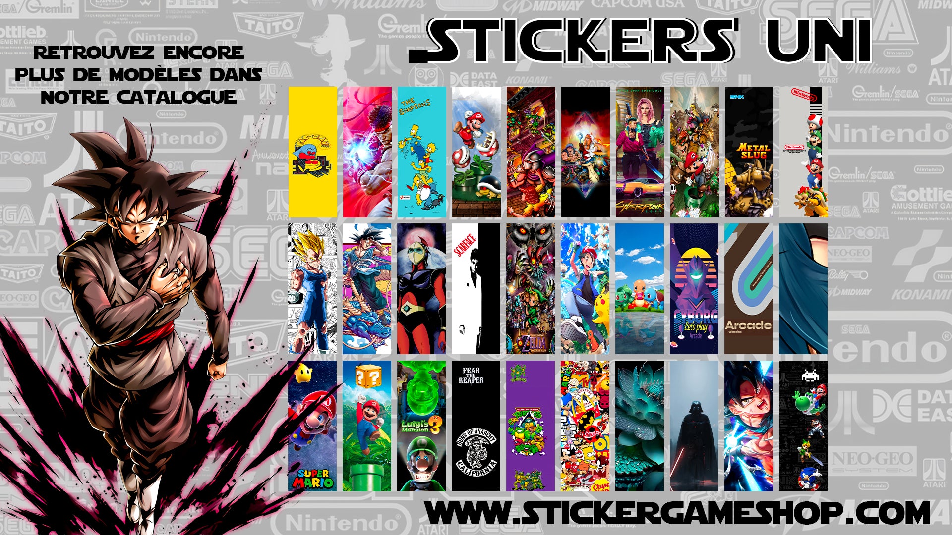 Stickers ARCADE CABINET REMIX pour Bartop et Socle