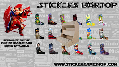 Stickers pour Bartop Arcade - Édition Spéciale avec Bonus - Stickergameshop