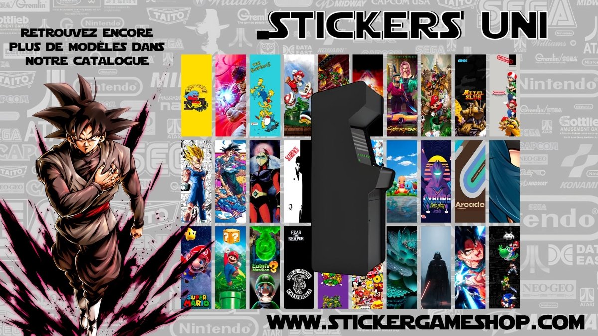 Stickers UNIVERSEL pour Borne d'Arcade - Stickergameshop