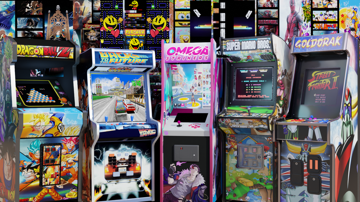 Une borne d' arcade dans un tonneau de whisky Une borne d' arcade dans un tonneau de whisky