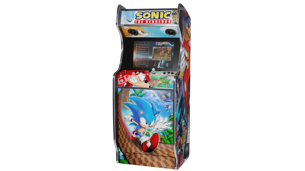 Borne d'arcade TAITO/JEUTEL SONIC - Stickergameshop