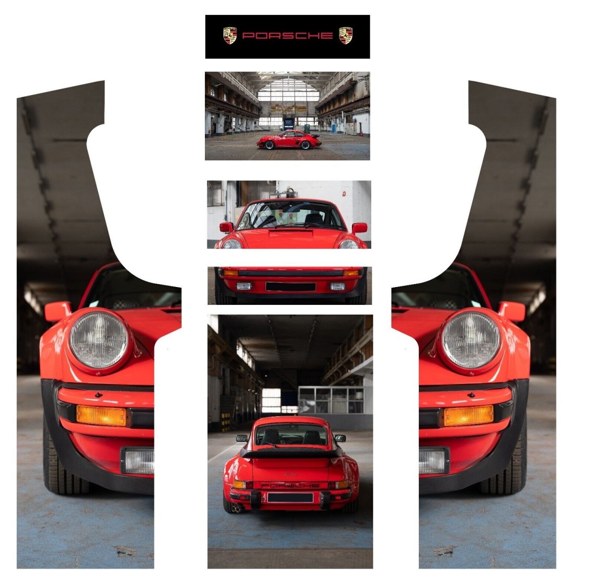 CUSTOM Stickers Porsche pour borne d'arcade MAME (+bonus) - Stickergameshop
