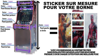 Sticker Arcade sur Mesure - Personnalisez votre Univers de Jeu Rétro - Stickergameshop