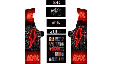Stickers ACDC pour borne d'arcade MAME (+bonus) - Stickergameshop