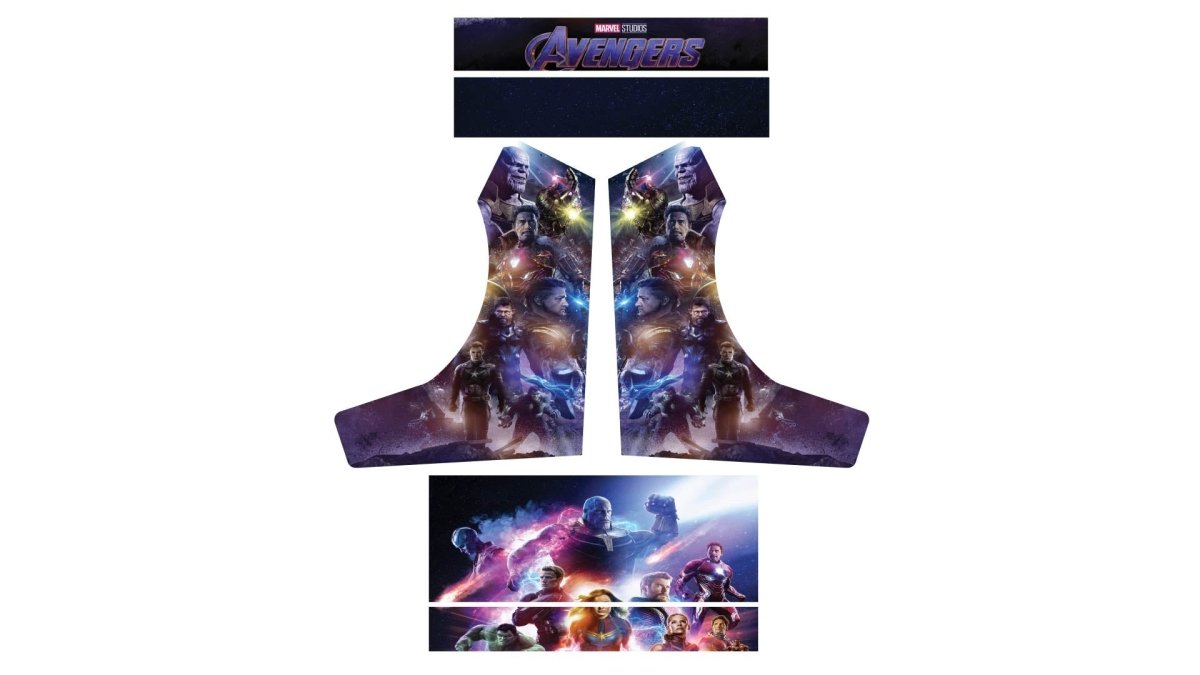 Stickers Avengers pour Bartop Arcade (+bonus) - Stickergameshop