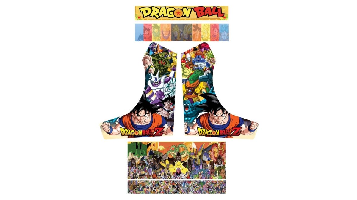 Stickers Dragon Ball Z pour Bartop Arcade (+bonus) - Stickergameshop