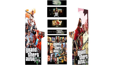 Stickers GTA pour borne d'arcade MAME (+bonus) - Stickergameshop