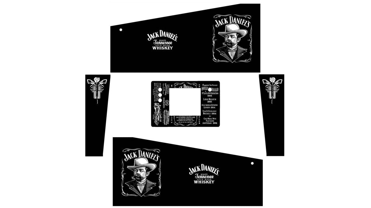 Stickers Jack Daniel's Pinball pour Pincab ou Flipper - Stickergameshop