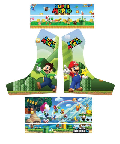 Stickers Mario Luigi pour Bartop Arcade (+bonus) - Stickergameshop