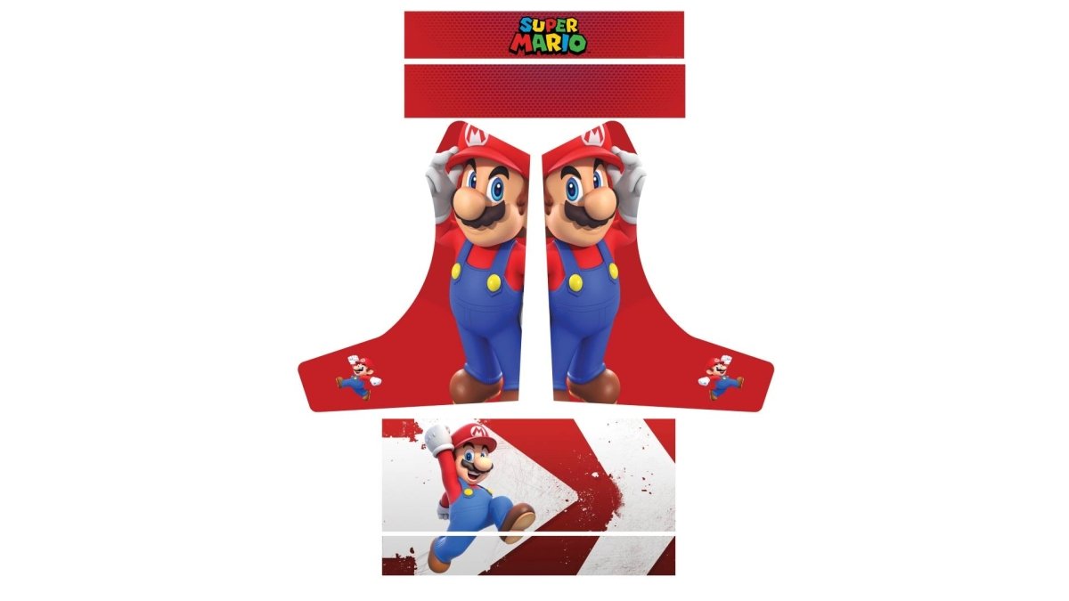 Stickers Mario pour Bartop Arcade (+bonus) - Stickergameshop