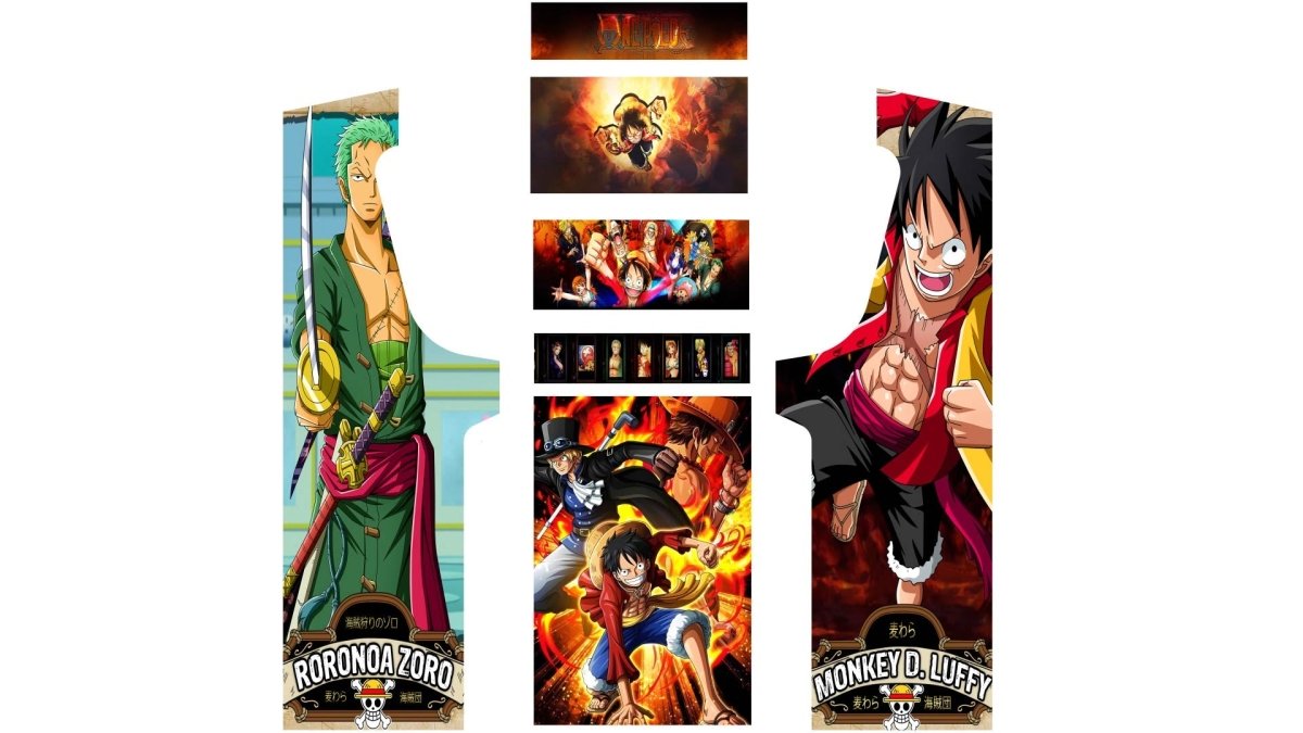Stickers One Piece 2 pour borne d'arcade MAME (+bonus) - Stickergameshop