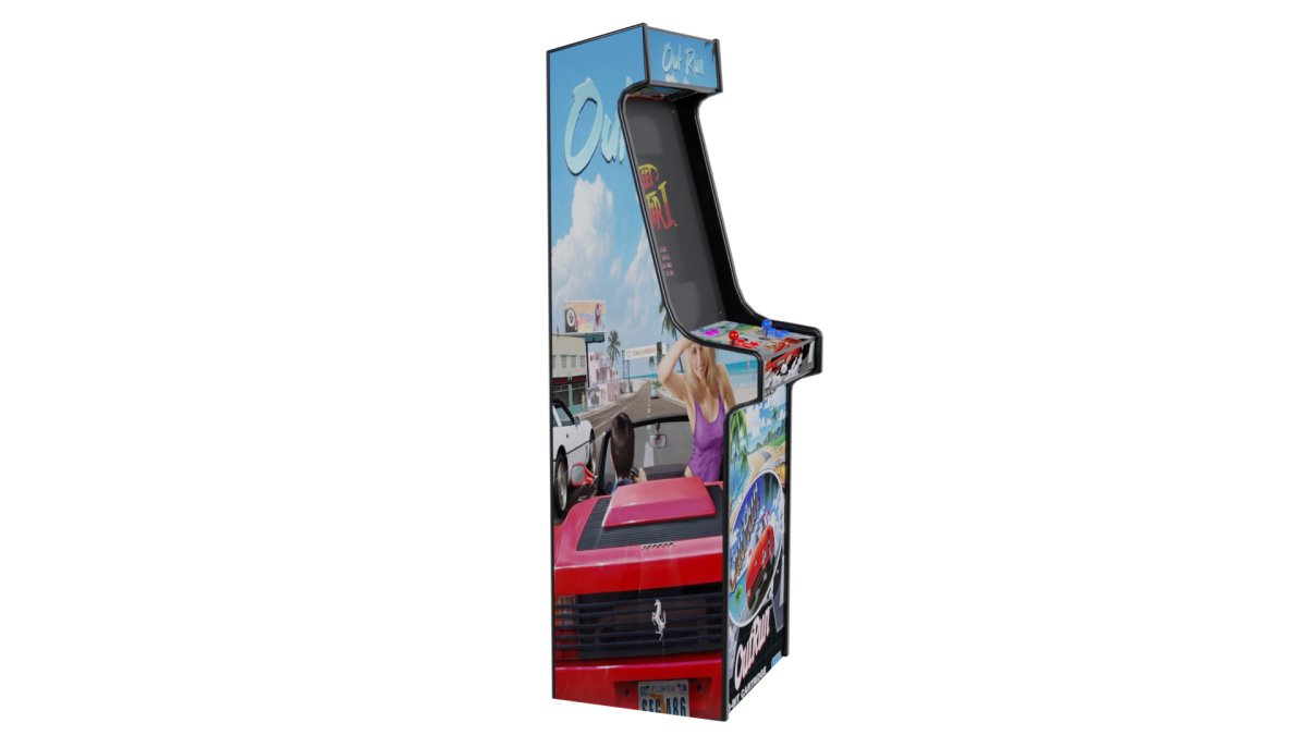 Stickers Out Run pour Borne d'Arcade MAME - Vivez l'Expérience de Conduite Rétro ! (Bonus Inclus) - Stickergameshop