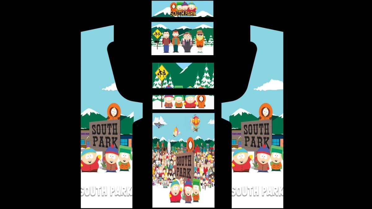 Stickers South Park pour borne d'arcade MAME (+bonus) - Stickergameshop