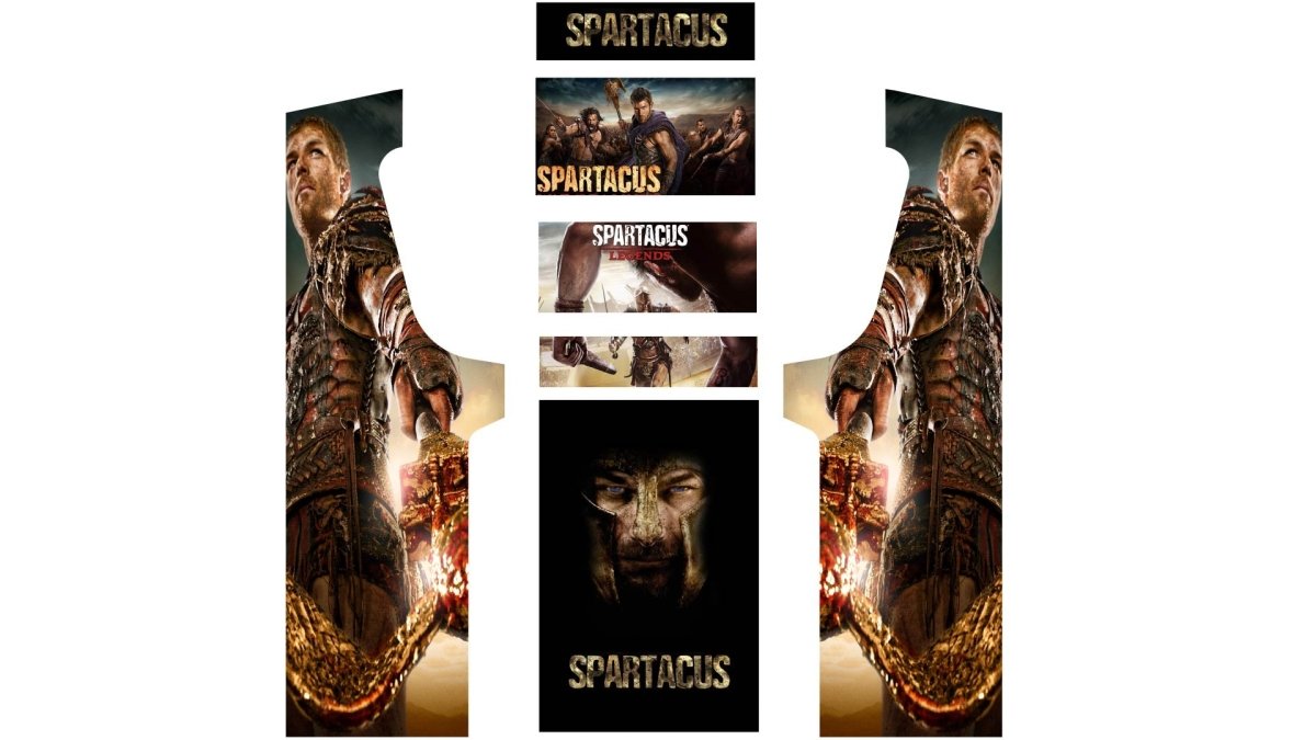 Stickers Spartacus pour borne d'arcade MAME (+bonus) - Stickergameshop