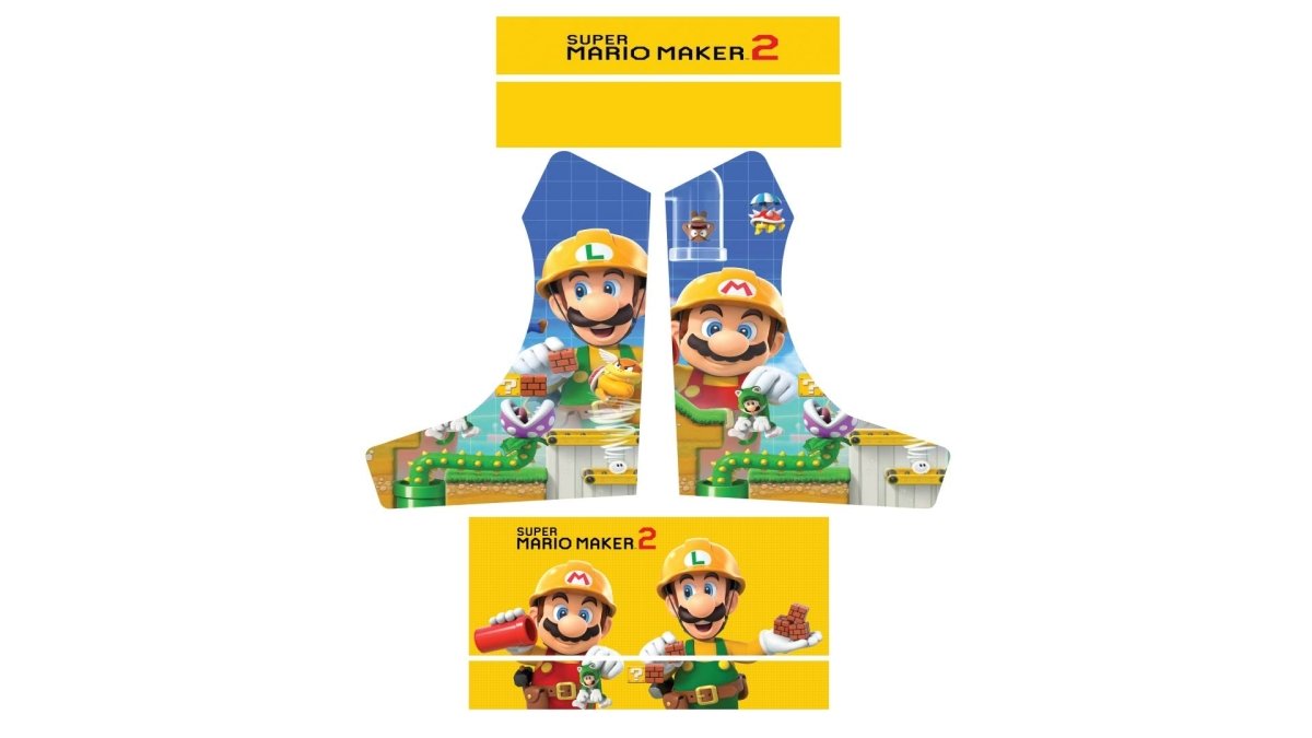 Stickers Super Mario Maker pour Bartop Arcade (+bonus) - Stickergameshop