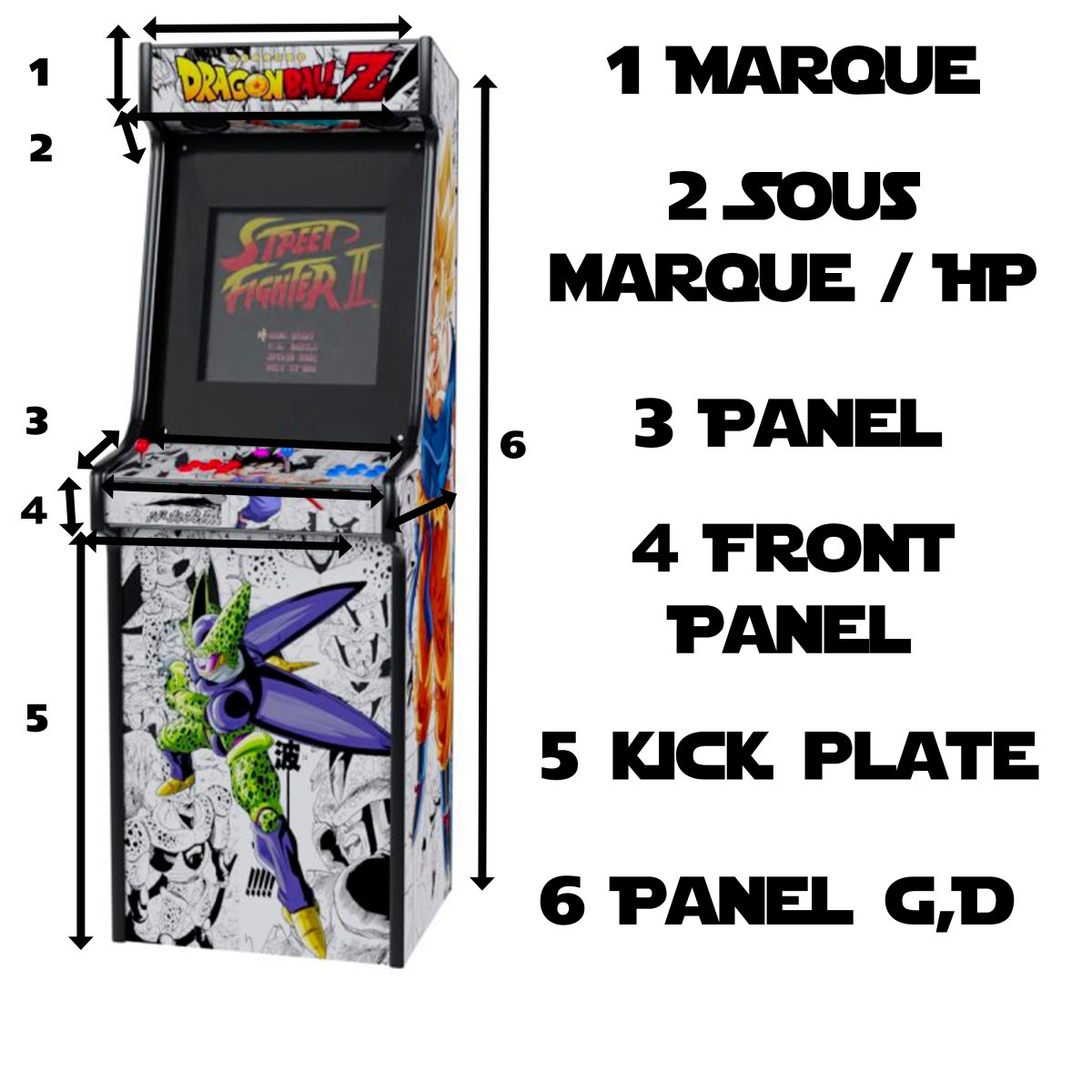 Stickers SUR MESURE pour Borne d'Arcade - Édition Spéciale avec Bonus - Stickergameshop