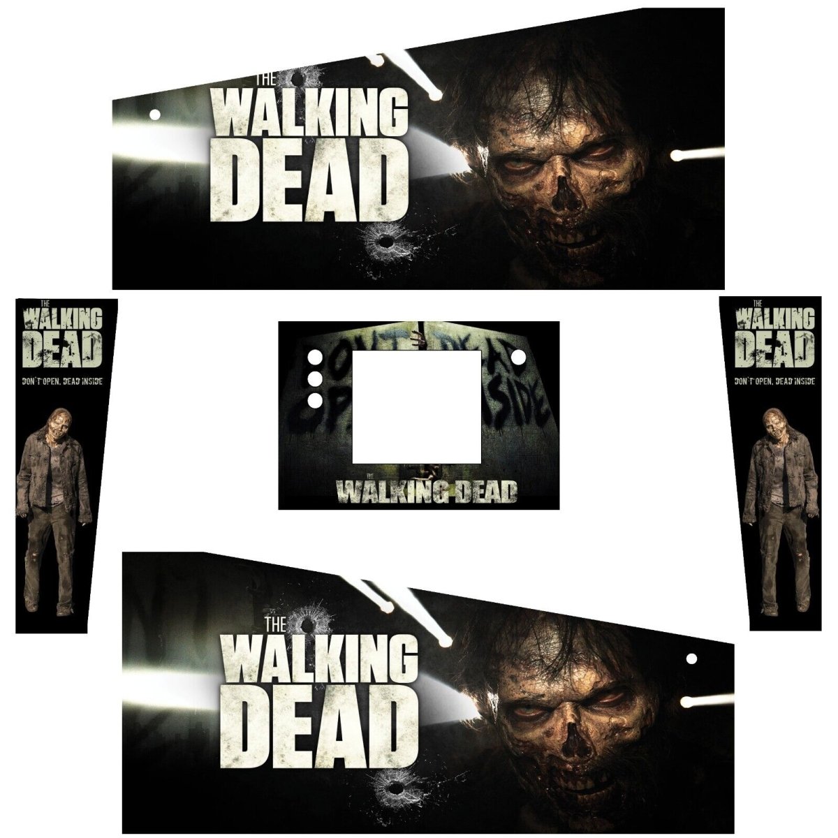 Stickers The Walking Dead Pinball pour Pincab ou Flipper - Stickergameshop