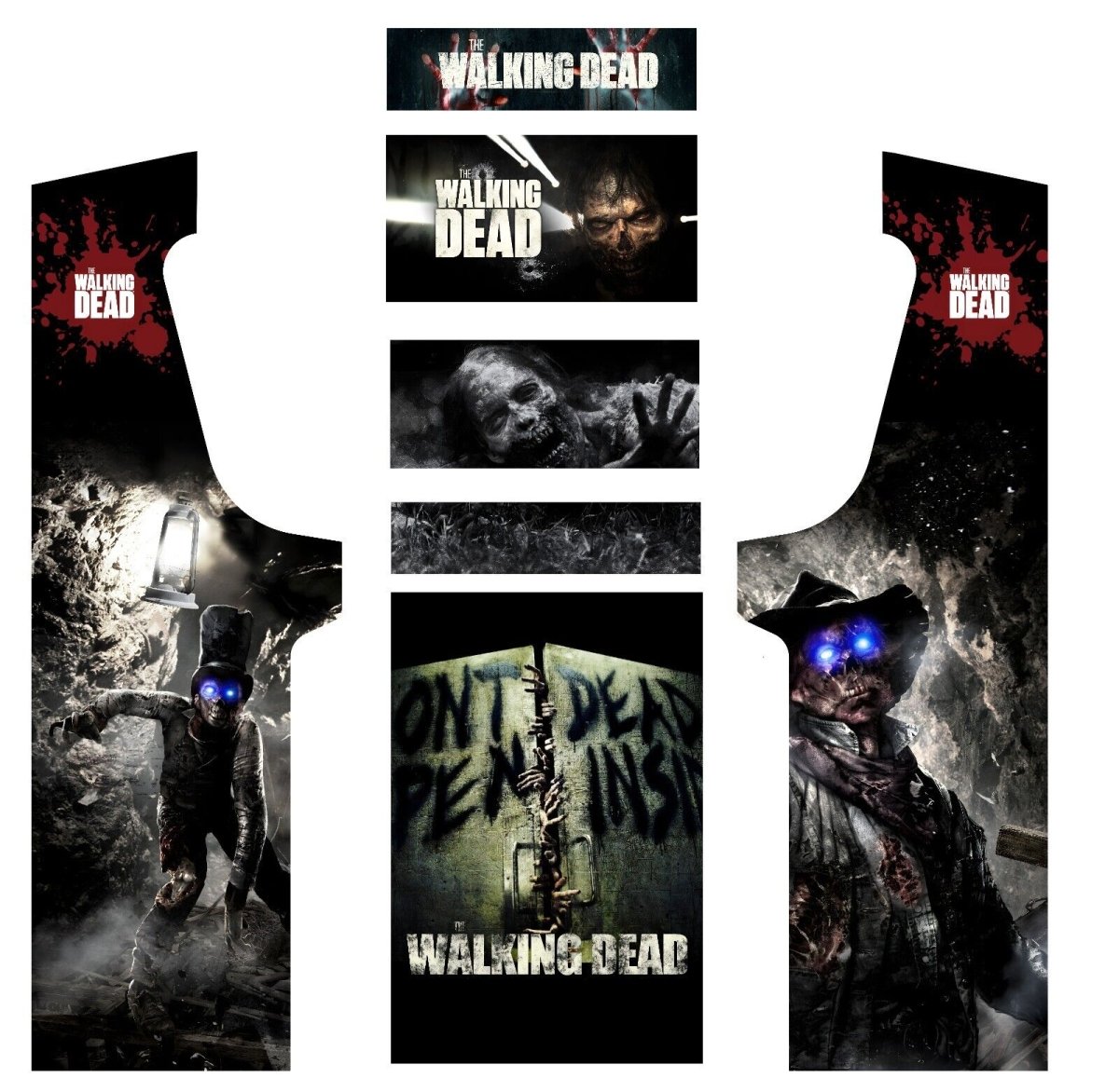 Stickers The Walking Dead pour borne d'arcade MAME (+bonus) - Stickergameshop