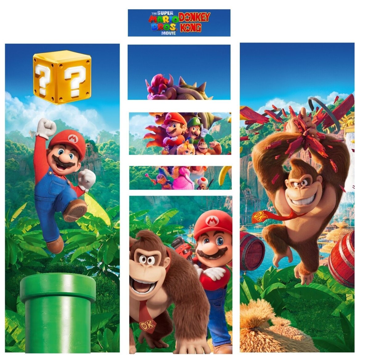 Stickers Universel Mario & DK Movie pour borne d'arcade - Stickergameshop