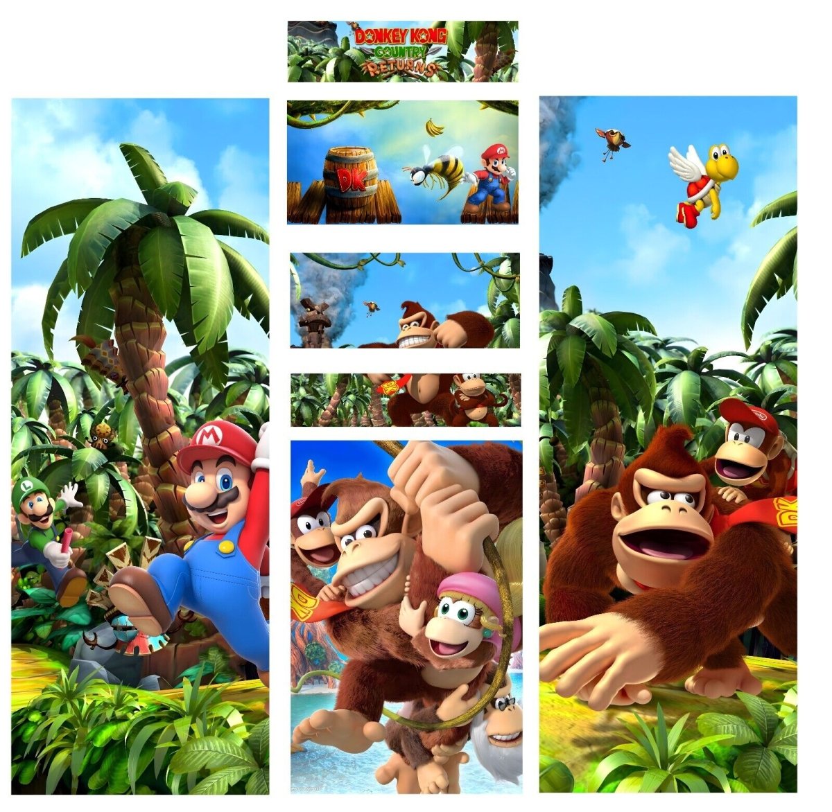 Stickers Universel Mario & DK pour borne d'arcade - Stickergameshop