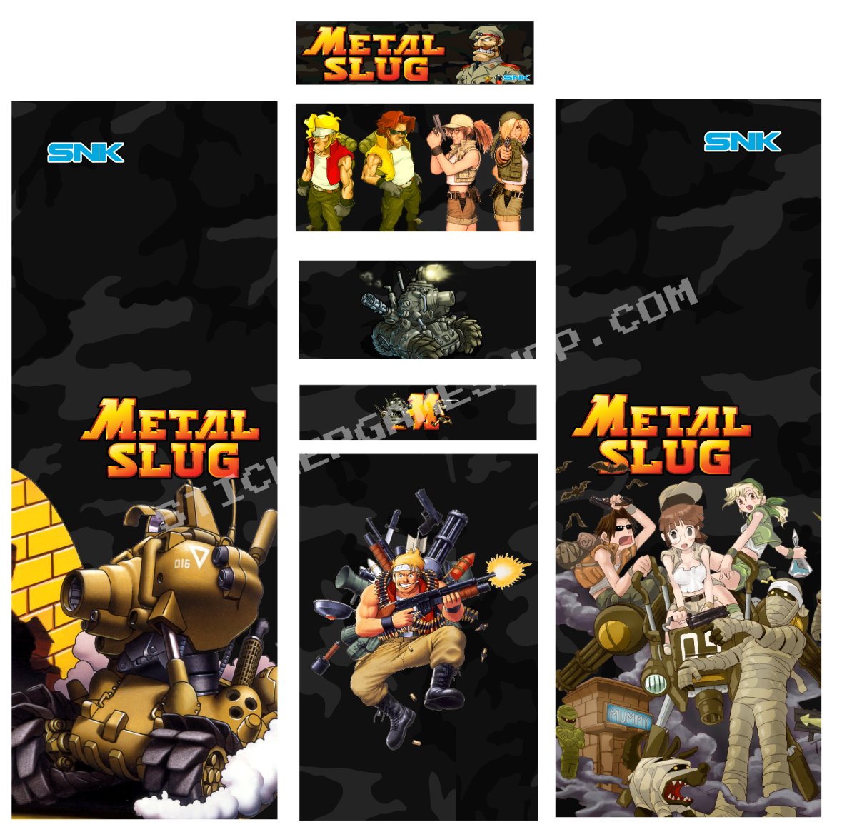 Stickers Universel Metal Slug 2 pour Borne d'Arcade - Personnalisez votre Arcade - Stickergameshop